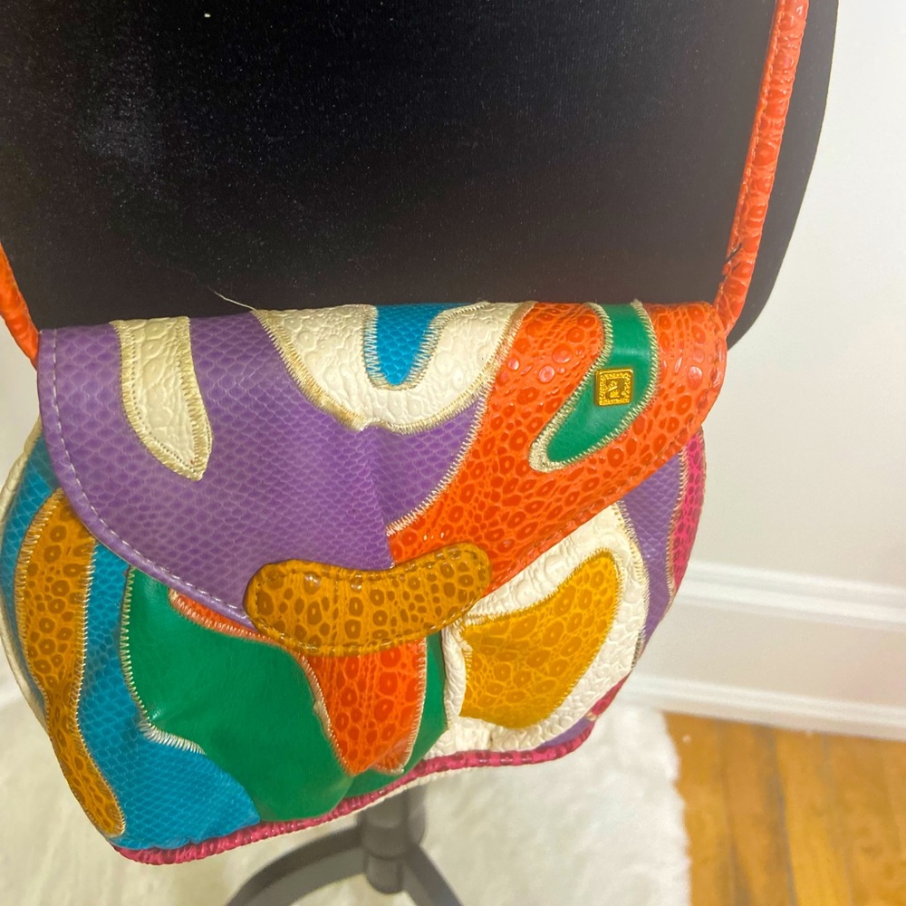 Colorful NAS Bag… crossbody 💜💚🧡💙 perfect condition…